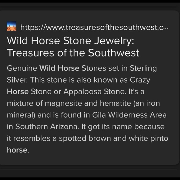 Wild horse Jasper Handcrafted elongated teardrop ring - Picture 9 of 10